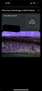 Ticket final Brugges - Anderlecht