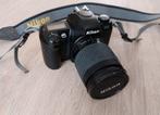 Nikon F65 + lens + flitser + fototas, Audio, Tv en Foto, Ophalen, Gebruikt, Spiegelreflex, Nikon