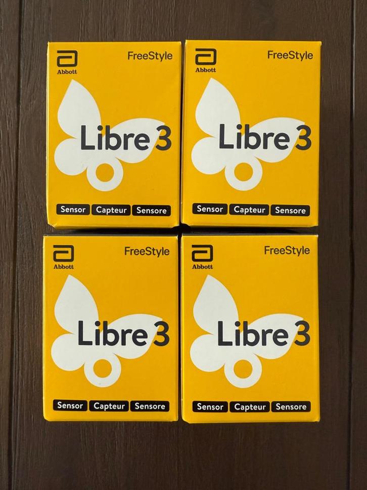 4 x FreeStyle Libre3 Sensors Abbott neuf 31.09.2026, Divers, Divers Autre, Neuf, Envoi