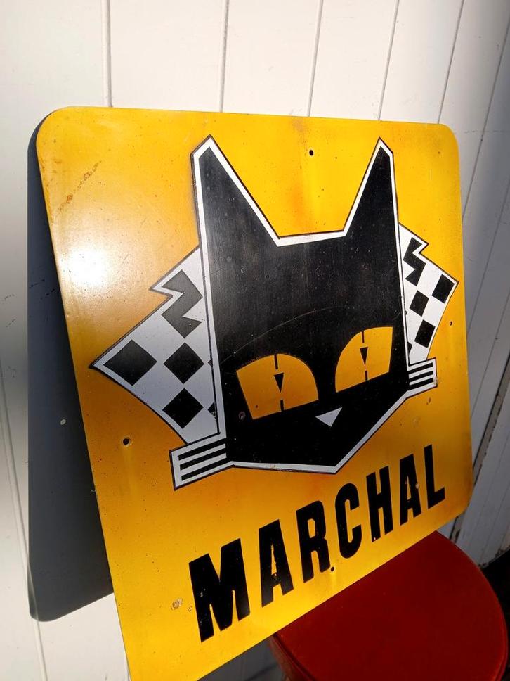 Panneau d'affichage pour bougies d'allumage Marchal, Collections, Marques & Objets publicitaires, Utilisé, Panneau publicitaire