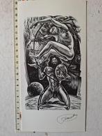 Houtgravure Frank-Ivo Van Damme Nieuwjaarswens 1979, Ophalen of Verzenden
