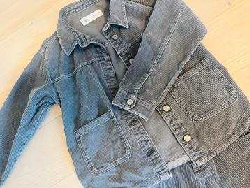 Ribfluwelen setje, hemd + broek, maat 128/130 ZARA beschikbaar voor biedingen