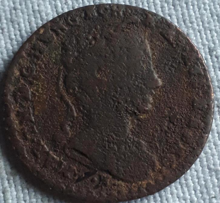 Belgique: Liard Mar.Theresia Brabant (Anvers) 1745 V.Hdt 801, Timbres & Monnaies, Monnaies | Belgique, Monnaie en vrac, Bronze