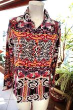 vintage bijzonder kleurvolle blouse, Taille 38/40 (M), Autres couleurs, Comme neuf, Vintage Dressing