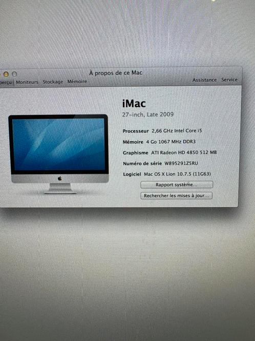 Imac 2009, Informatique & Logiciels, Apple Desktops, iMac, 2 à 3 Ghz, 4 GB