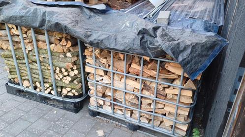 Droog Brandhout beuk/plataan/kers 100€ per gestapelde m3., Tuin en Terras, Brandhout, Ophalen of Verzenden