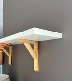 Étagère murale bois blanc 80/20cm comme neuve, Ophalen