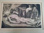 Zeldzame oude ets Bewening van Christus R.Malfliet, Antiek en Kunst, Ophalen of Verzenden