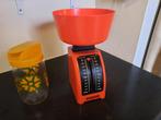 Rode/Oranje Vintage keukenweegschaal - Soehnle, Elektronische apparatuur, Analoog, 1 tot 500 gram, Minder dan 10 kg, Zo goed als nieuw