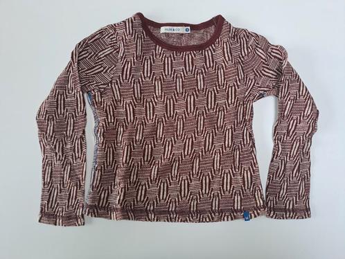 Mt 5j Wit bruin gebreide dunne trui, Kinderen en Baby's, Kinderkleding | Maat 110, Gebruikt, Meisje, Trui of Vest, Ophalen of Verzenden