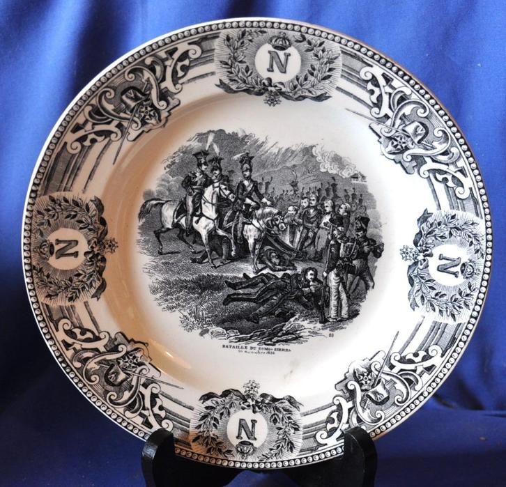 assiette napoleon decor noire (10), Antiek en Kunst, Antiek | Wandborden en Tegels, Ophalen of Verzenden