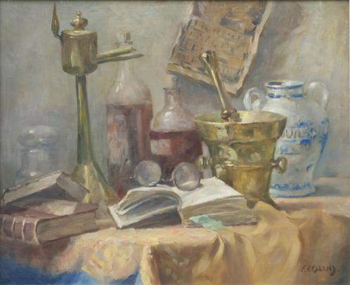 Felix Eyskens (1882-1968): Stilleven (O.D, 76 x 66 cm), Antiquités & Art, Art | Peinture | Classique, Enlèvement ou Envoi