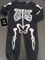 Verkleedkledij pak skelet halloween maat 98-104, Gebruikt, Ophalen of Verzenden