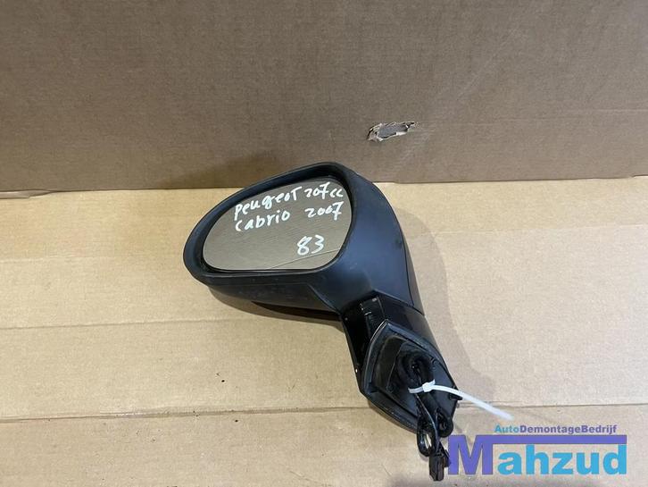 PEUGEOT 207 CC links zwart spiegel elektrisch inklapbaar 968, Auto-onderdelen, Spiegels, Peugeot, Gebruikt