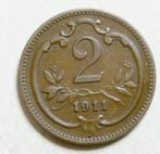Av currency OOSTENRIJK KM #2801 „2 HELLER FRANZ J.” UIT 1911, Ophalen of Verzenden, Oostenrijk, Losse munt