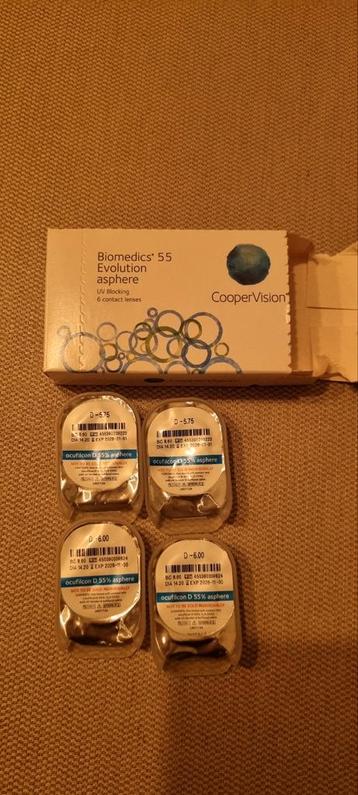 4 stuks Biomedics 55 Evolution lenzen  beschikbaar voor biedingen