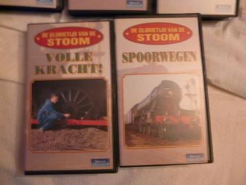 VHS video tapes en DVD's diverse spoorwegen o.a. Belgische