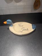 Vintage serveerbord Foie Gras in de vorm van eend, Antiek en Kunst, Ophalen of Verzenden