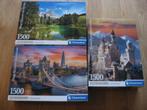 3 Puzzels Clementoni 1500 stuks High Quality Collection, Ophalen of Verzenden, 500 t/m 1500 stukjes, Nieuw, Legpuzzel