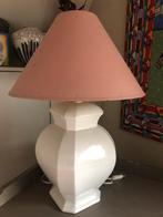 Sfeerlamp met witre porseleinen voet en, Huis en Inrichting, Lampen | Tafellampen, Ophalen, Zo goed als nieuw