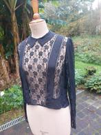 Blouse/zijde met kant/ARMAND VENTILO/M 40/42, Kleding | Dames, Ophalen of Verzenden, Zo goed als nieuw