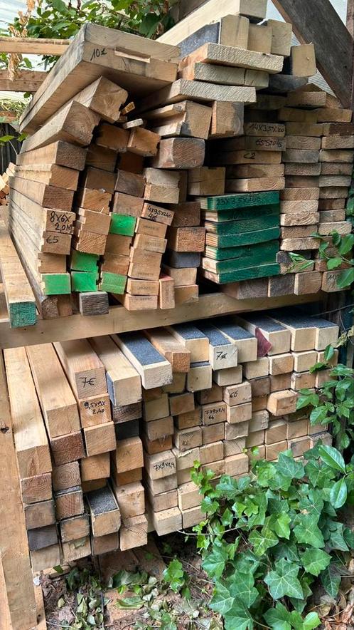 Houten balken verschillende maten, Tuin en Terras, Palen, Balken en Planken, Balken, Ophalen