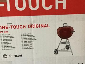 houtskoolbarbecue WEBER one touch original crimson  47 cm   beschikbaar voor biedingen