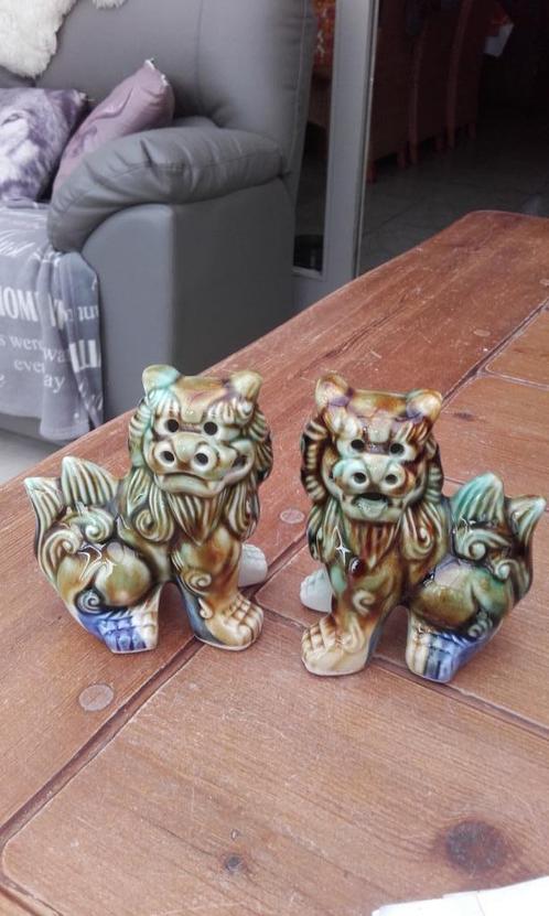 Japanse Okinawa Shisa Dogs of Foo Dogs, Antiquités & Art, Curiosités & Brocante, Enlèvement ou Envoi