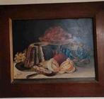Kader en schilderij op paneel stilleven keuken 72/h60cm, Antiek en Kunst, Ophalen