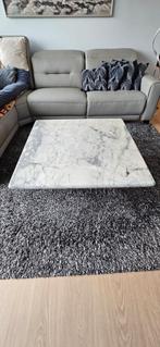Salontafel Marmer, Huis en Inrichting, Tafels | Salontafels, Ophalen, Zo goed als nieuw, Vierkant