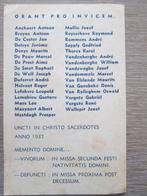 gedachtenisprentje : priesterwijdingen in 1937 (Brugge), Verzamelen, Bidprentjes en Rouwkaarten, Verzenden