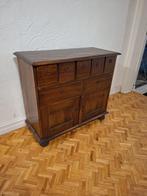 Vintage houten kast met veel opbergruimte, Ophalen