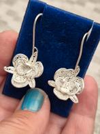 Vintage zilveren filigraan bloem oorbellen, Handtassen en Accessoires, Antieke sieraden, Ophalen of Verzenden, Oorbellen