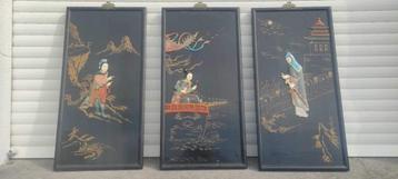 3 panneau chinois ou japonais beschikbaar voor biedingen