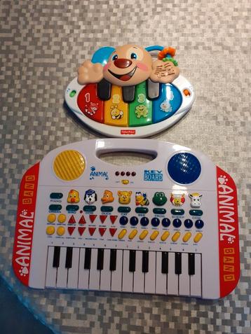 Speelgoed piano's, fisher price, animal band