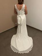 Trouwkleed/ bruidsjurk maat S, Comme neuf, Enlèvement ou Envoi, Blanc, Robe de mariée