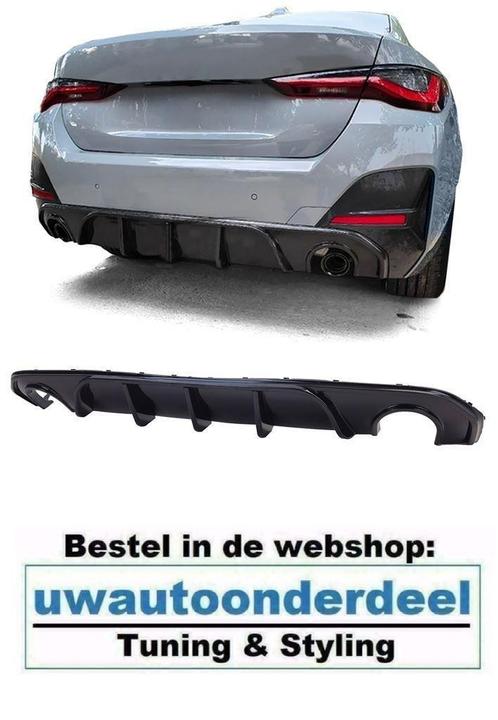 Achterbumper Diffuser Zwart Voor Bmw 4 serie G26 Gran Coupe, Auto diversen, Tuning en Styling, Verzenden