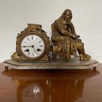 antieke pendule uit de 19e eeuw, Antiek en Kunst, Ophalen of Verzenden