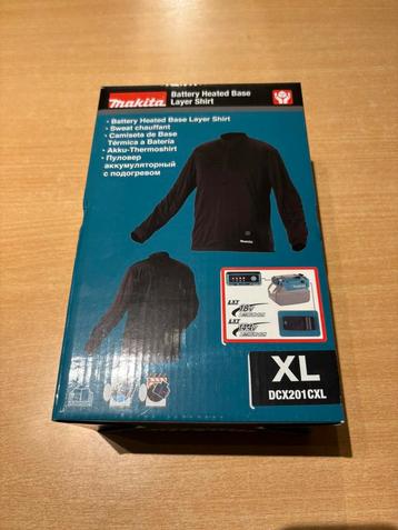 Makita NIEUW accu 18V verwarmd ondershirt met rits DCX200CXL beschikbaar voor biedingen