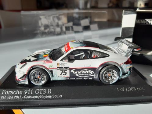 1/43 Minichamps Porsche 911 GT3 R #75    24h Spa 2011, Hobby en Vrije tijd, Modelauto's | 1:43, Nieuw, Auto, MiniChamps, Verzenden