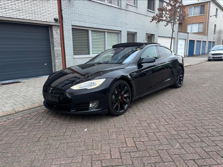 Tesla model s P90DL FREE SUPERCHARGE Ludicrous 772pk MCU2, Auto's, Tesla, Particulier, Model S, Elektrisch, Zwart, Zwart, Leder