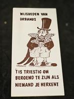 Urbanus Tegel Wijsheiden van Urbanus".
Afmeting 10 x 20 cm, Ophalen of Verzenden, Zo goed als nieuw