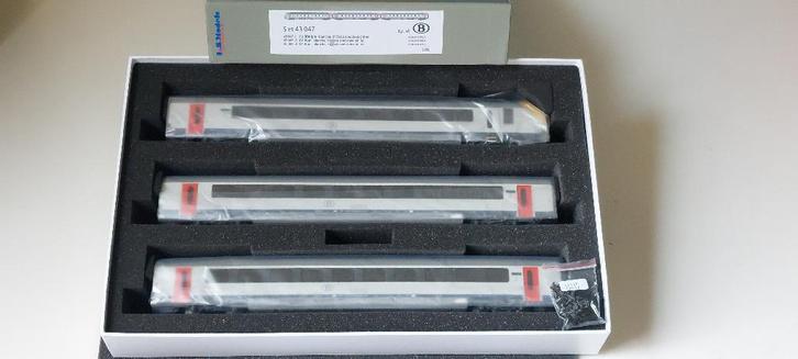 SNCB/NMBS LS MODELSET 2 X I11+ I11BDBFPM HO*DC 43047, Hobby en Vrije tijd, Modeltreinen | H0, Nieuw, Treinset, Gelijkstroom, Overige merken