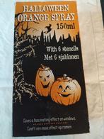 halloweenspray met 6 sjablonen voor raamdecoratie nieuw, Ophalen of Verzenden, Nieuw