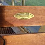 Tuintafel en 6 stoelen teak hout Summer Garden, Tuin en Terras, Tuinsets en Loungesets, Ophalen, Hardhout, 6 zitplaatsen, Zo goed als nieuw