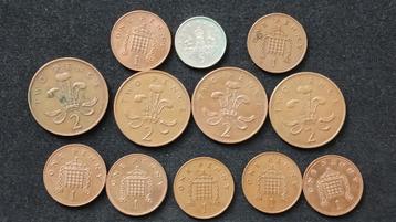  Queen Elizabeth II (1982 - 2022) 1-2-5p 1987-1988-1989-1991 beschikbaar voor biedingen