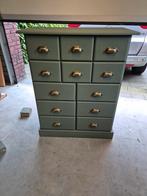 Prachtige apothekerskast, ladekast, commode, groen, hout, Huis en Inrichting, Ophalen, Zo goed als nieuw