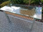 Toog met glas en houten legraster, Huis en Inrichting, Ophalen, Gebruikt