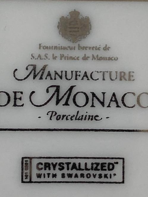 Exclusief Monaco luxe porselein met 89 Swarovski kristallen, Verzamelen, Swarovski, Zo goed als nieuw, Huisaccessoire, Ophalen