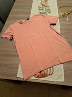 H&M roze t-shirt met v-hals Large, Kleding | Heren, T-shirts, Maat 52/54 (L), Ophalen of Verzenden, Zo goed als nieuw, Roze